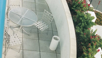 Canopy Deck Adjoining A Health Care Facility Entrance